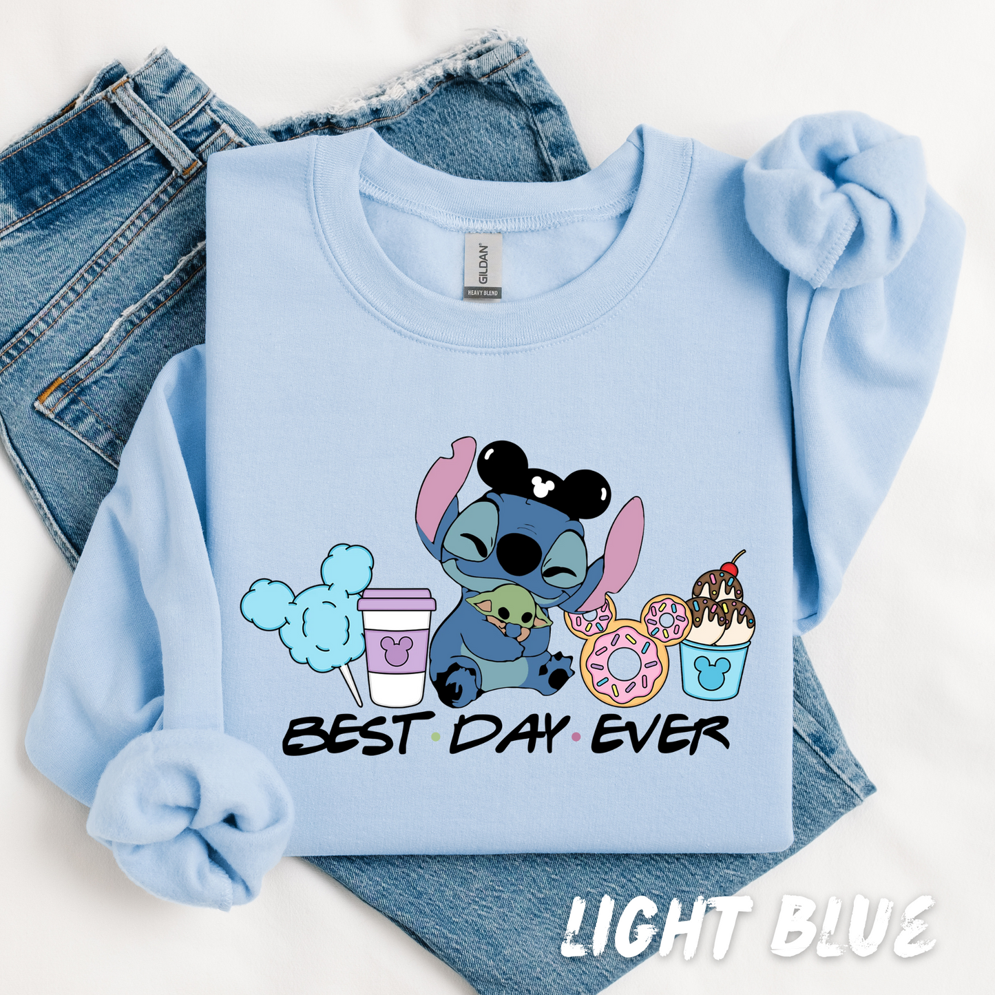 Best Day ever Sweatshirt - Adorable Characters - Matching Family Sweater