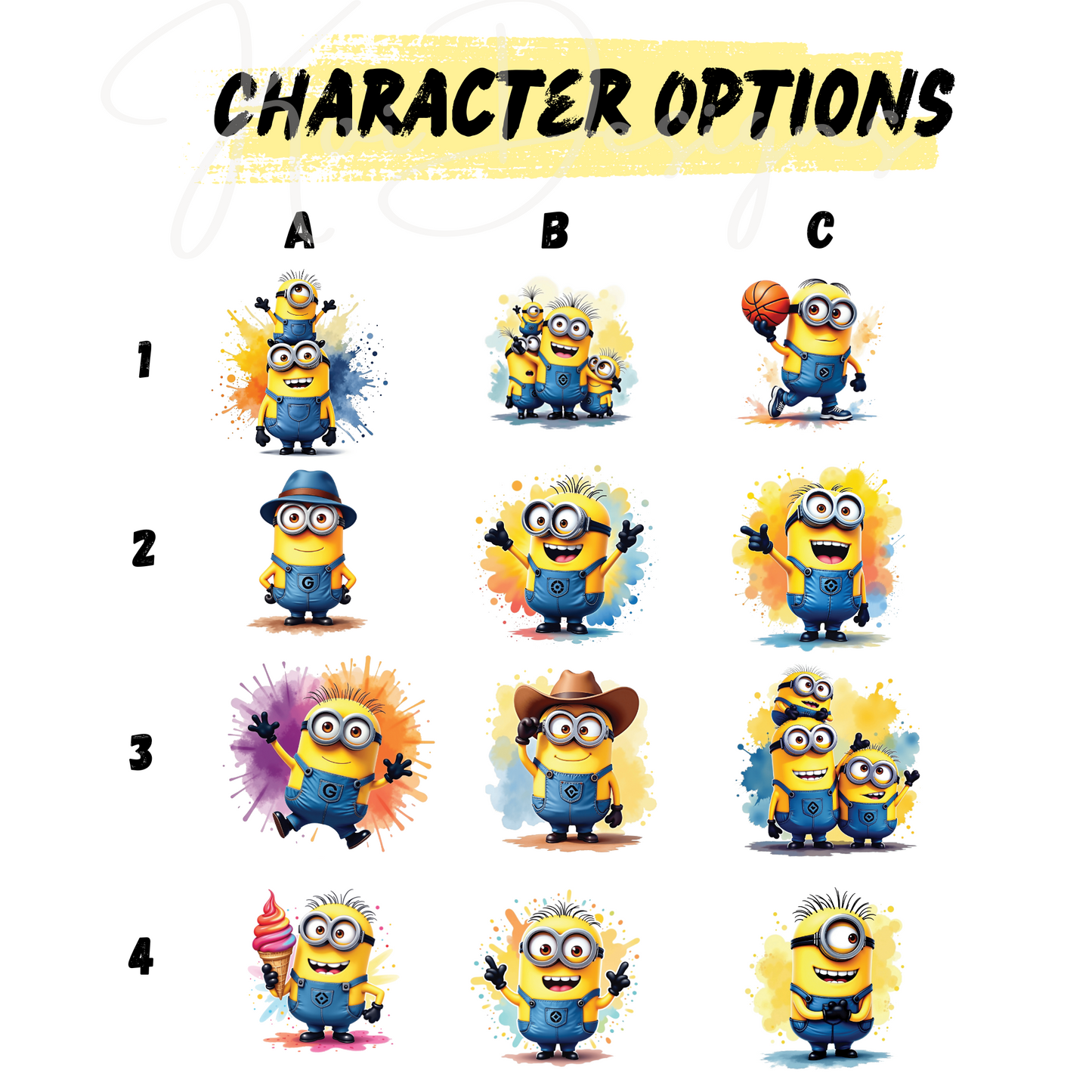 _Minion_Splash Family Matching Shirts