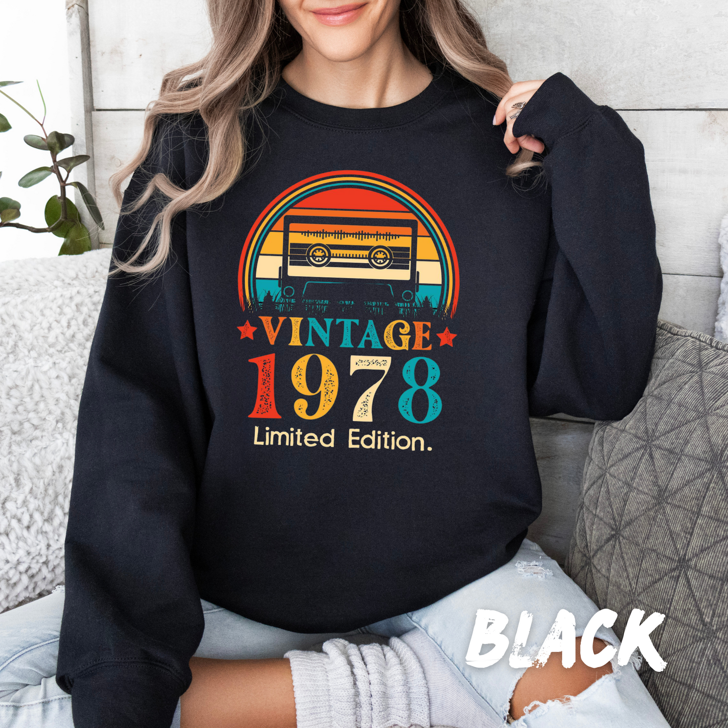 Vintage "custom year" Sweatshirt for Adults and Kids