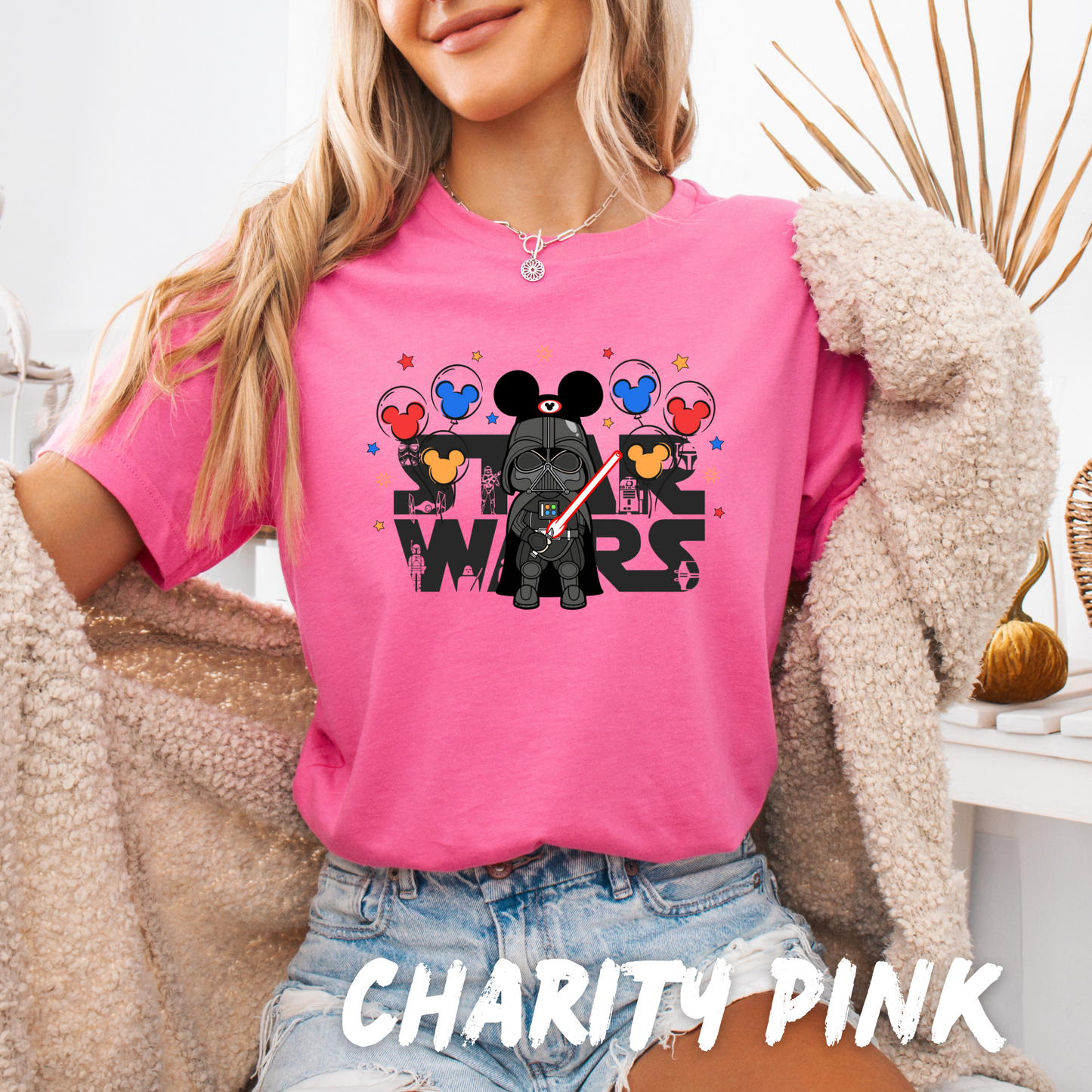 Star-Wars-Mickey-Ears-Matching Shirts adults and kids