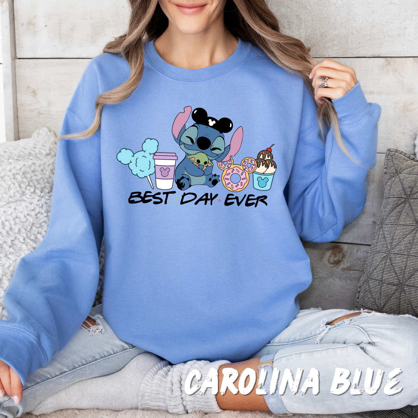Best Day ever Sweatshirt - Adorable Characters - Matching Family Sweater