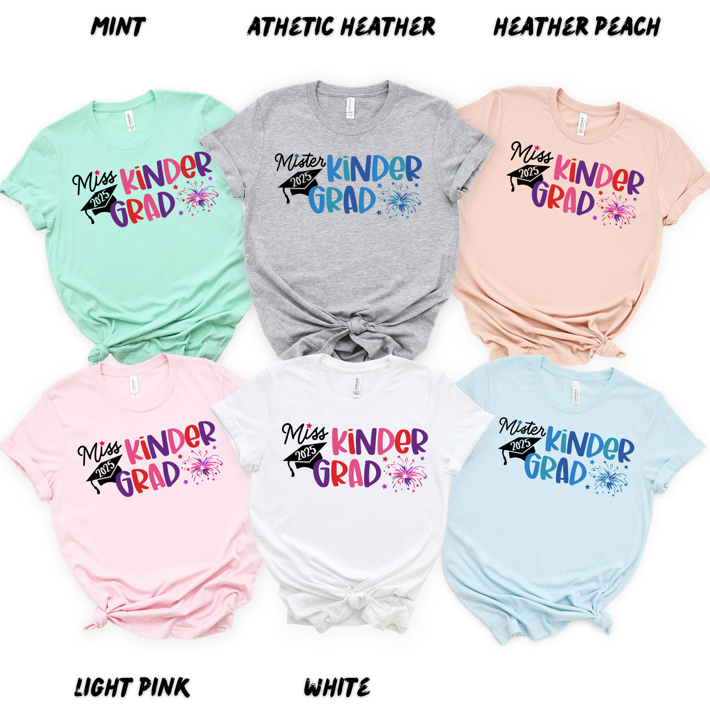 Kinder Graduation Shirt 2025 (Ms. or Mr.) - Matching Family Shirts for Adults and Kids