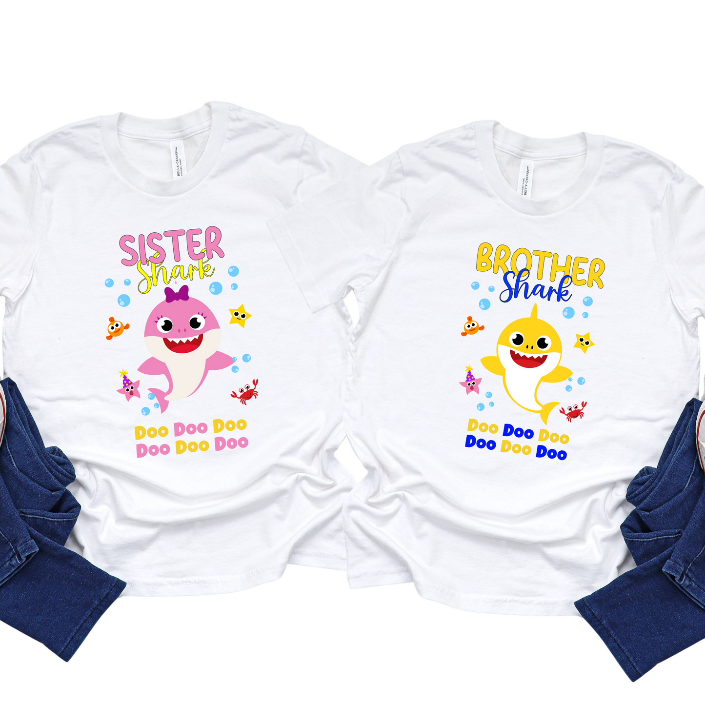 Custom *B.b.Shark* Birthday Shirt Unisex for Kids and Adults 2.0