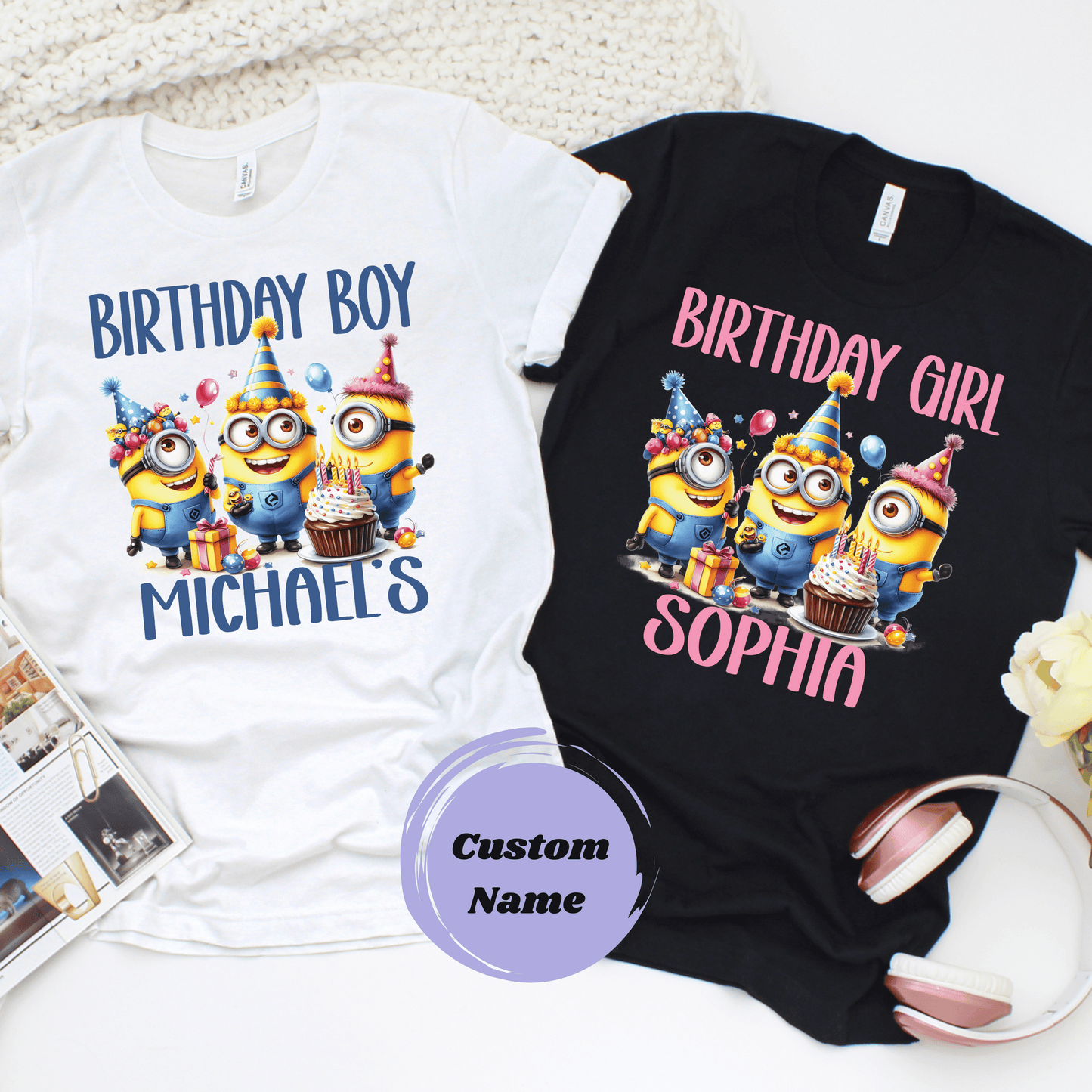 Custom_Minion_Birthday Birthday Shirt