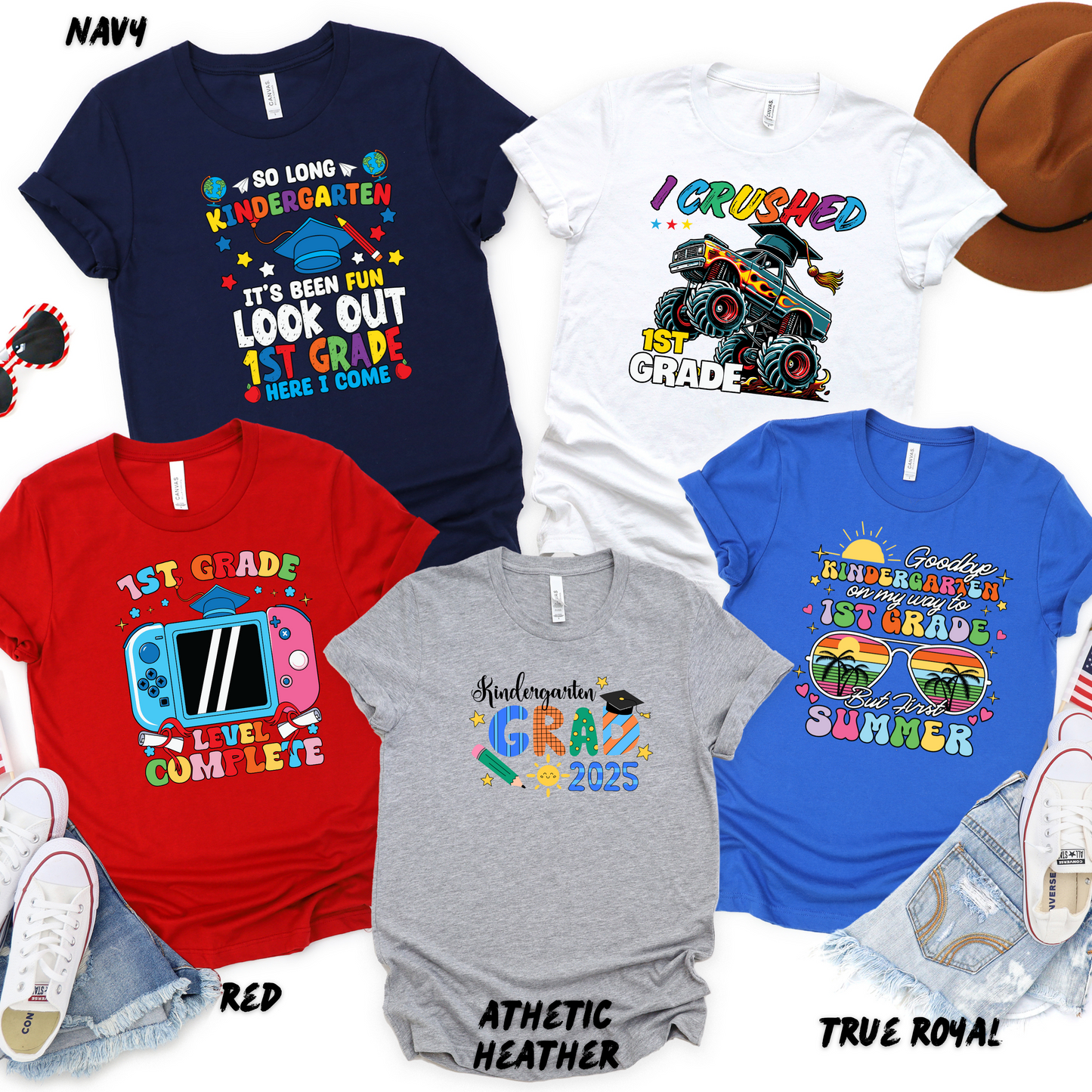 Kinder Graduation Shirt 2025 - Matching Family Shirts for Adults and Kids