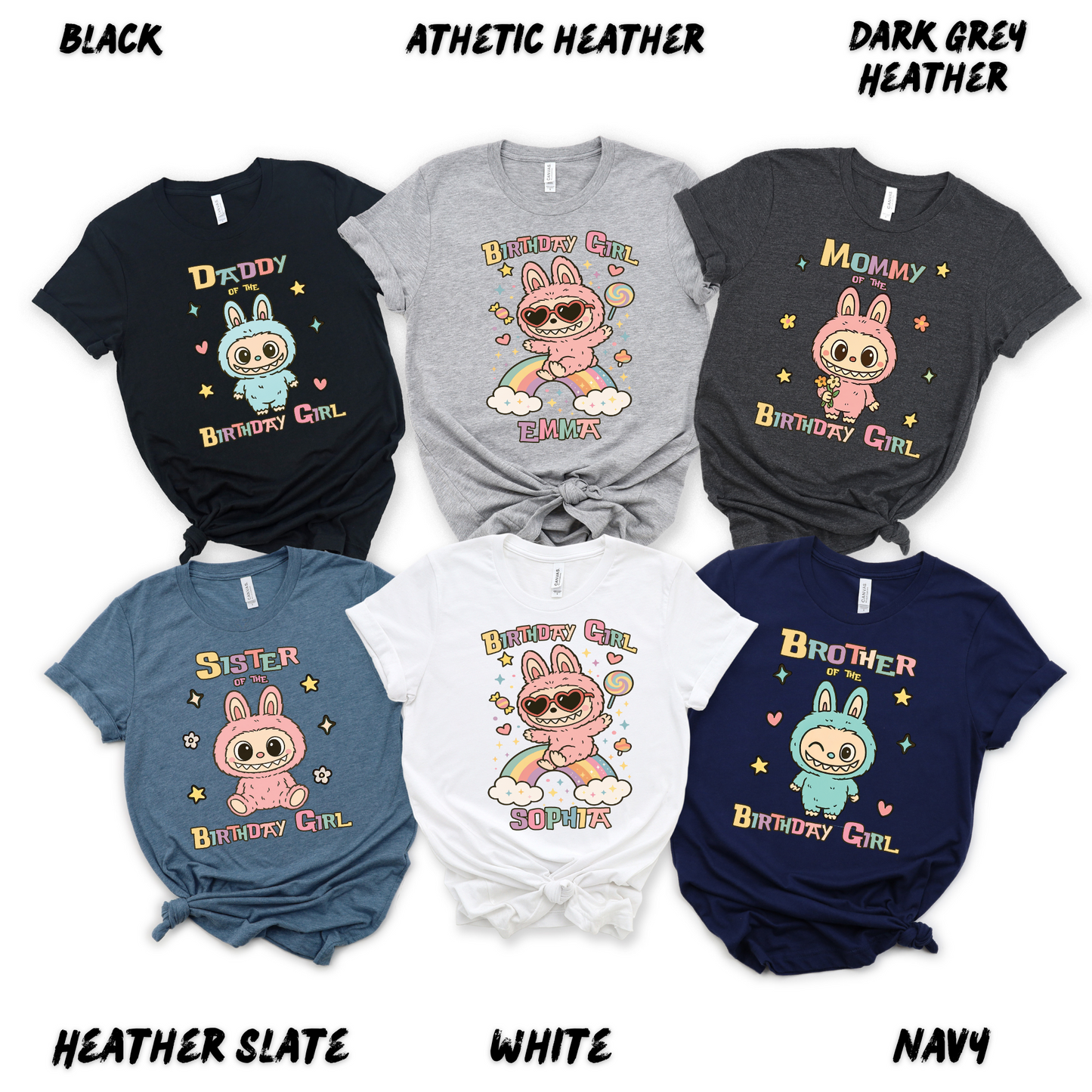 _Labubu_ Birthday T-Shirts - Kawaii Bunny Shirts - Cute Kids Shirt