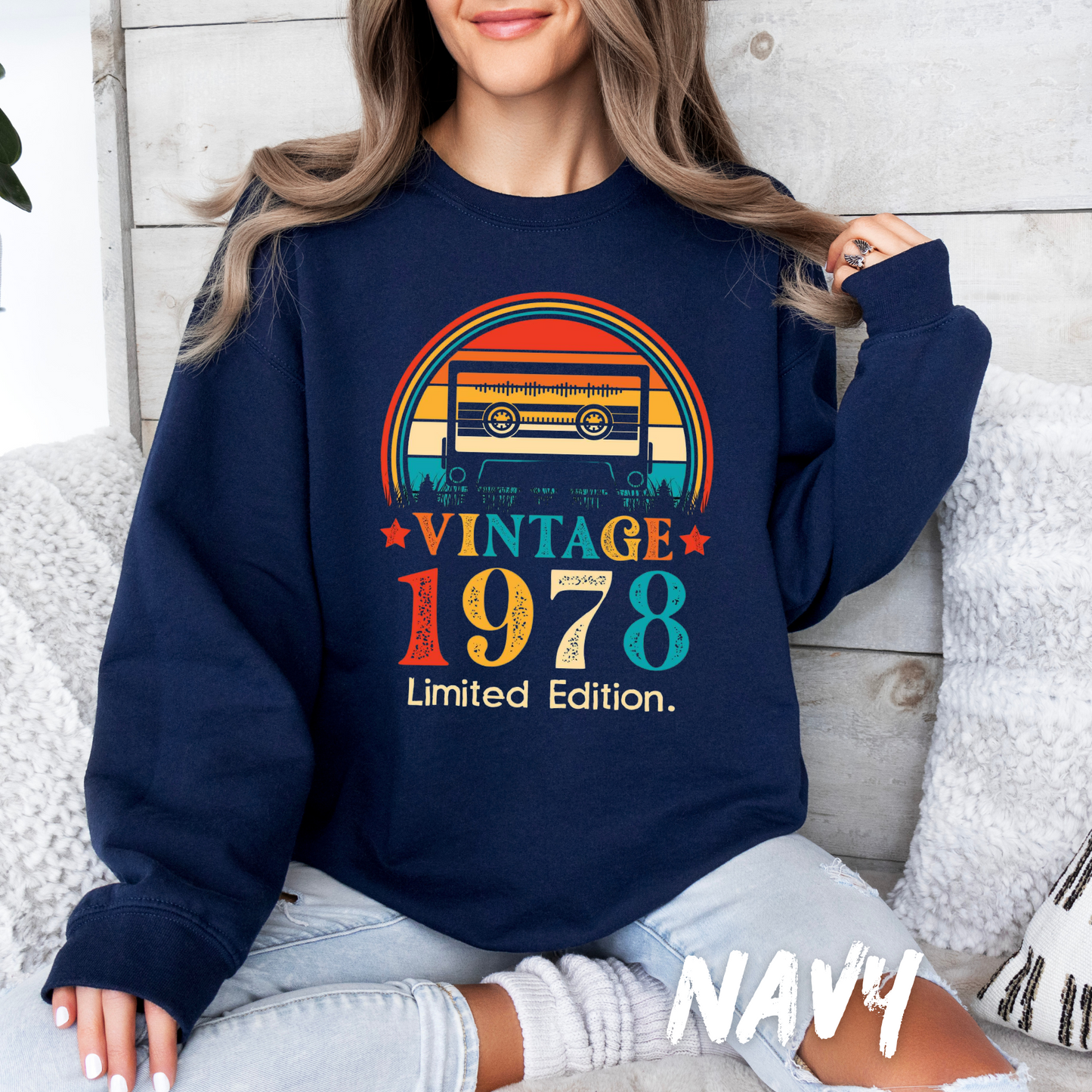 Vintage "custom year" Sweatshirt for Adults and Kids