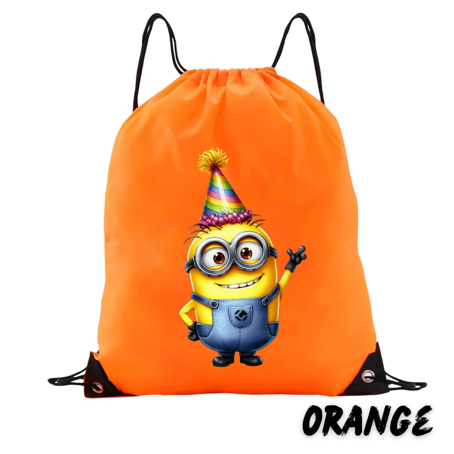 Birthday_Minion Drawstring Backpack