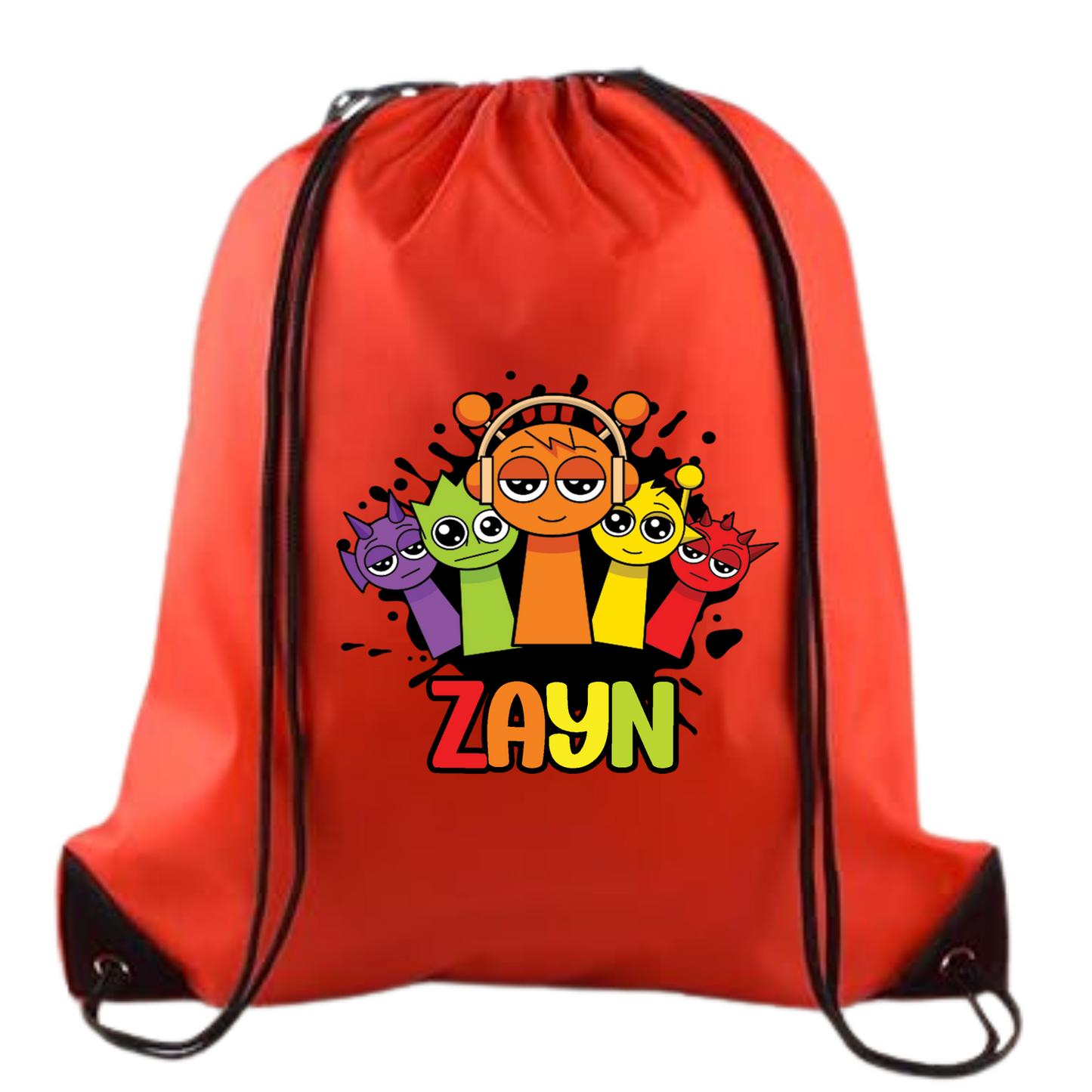 Sprunki_Drawstring Custom Backpack