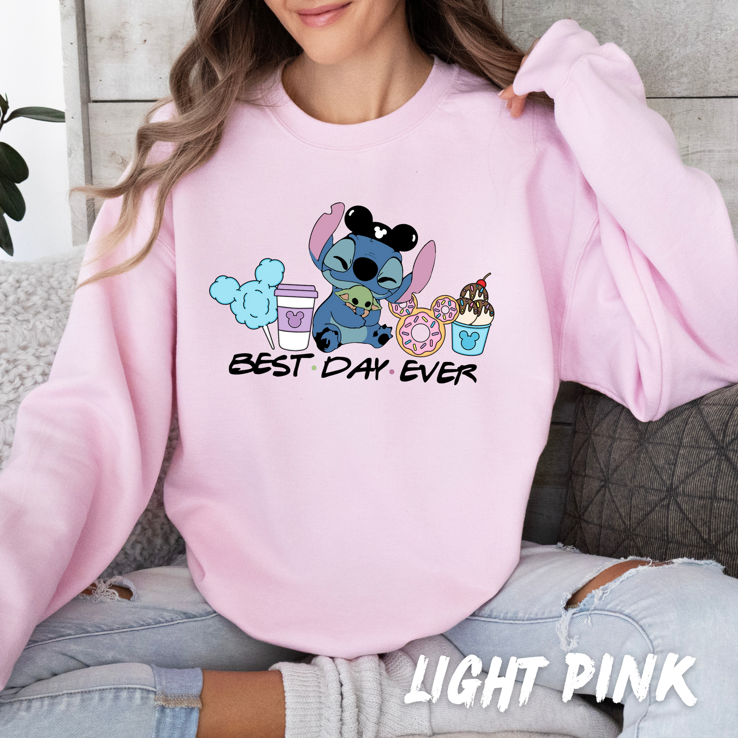 Best Day ever Sweatshirt - Adorable Characters - Matching Family Sweater