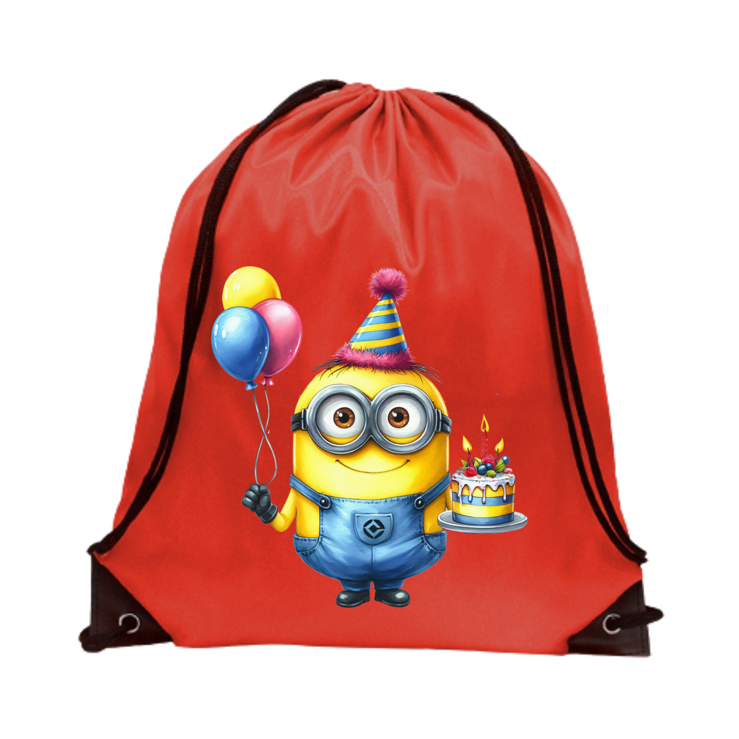 Birthday_Minion Drawstring Backpack