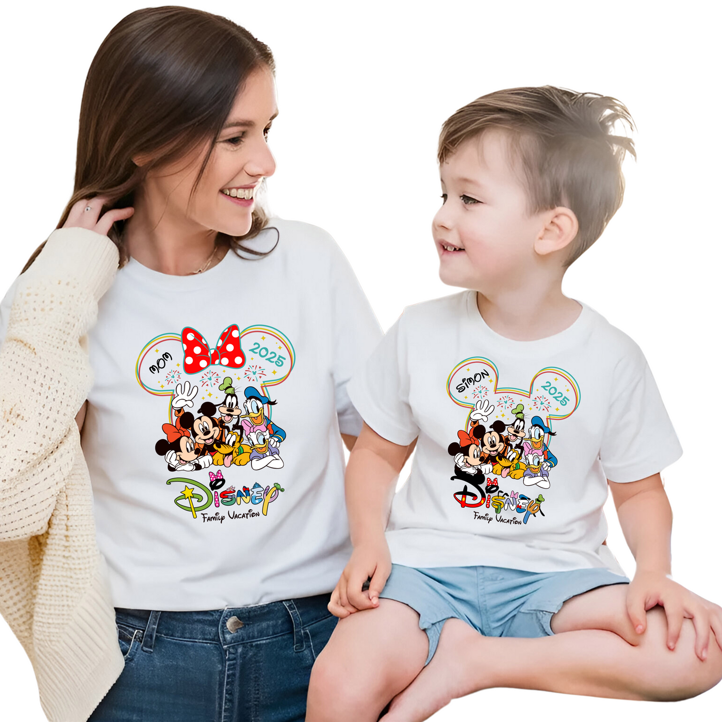Custom_Disney_ 2025 Matching Family Shirts for Adults and Kids
