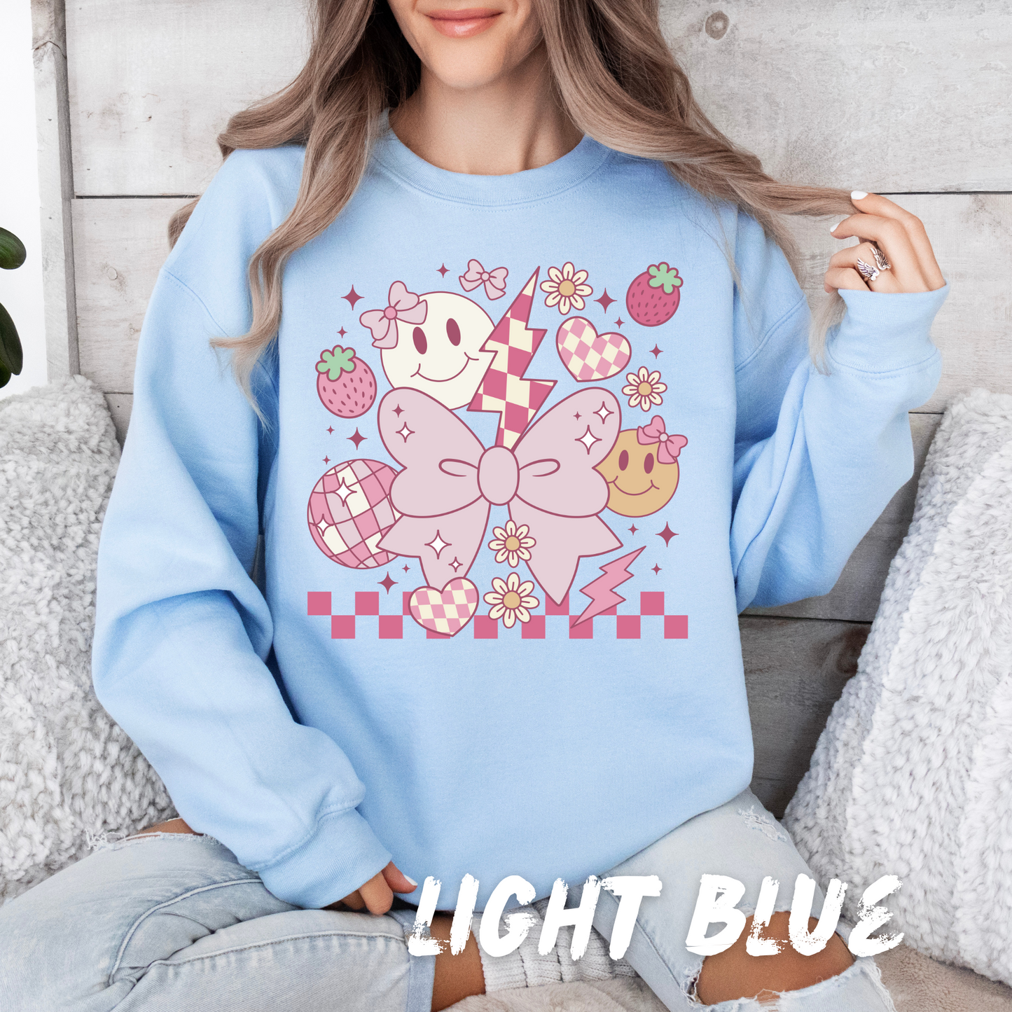 Coquette Valentines Sweatshirt for Kids Valentines Day Gifts