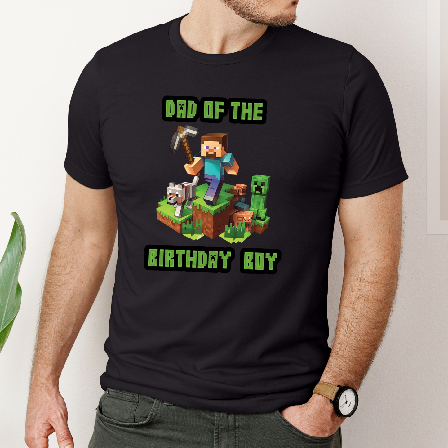 Personalized_Minecraft_Birthday Shirts for Kids and Adults