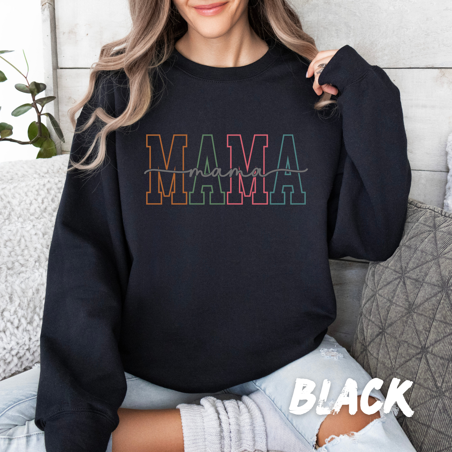 Multicolor Mama Sweatshirt - Mother's Day Gift