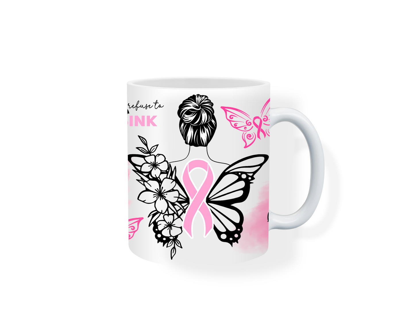 Breast cancer 12oz Ceramic Coffee Mug