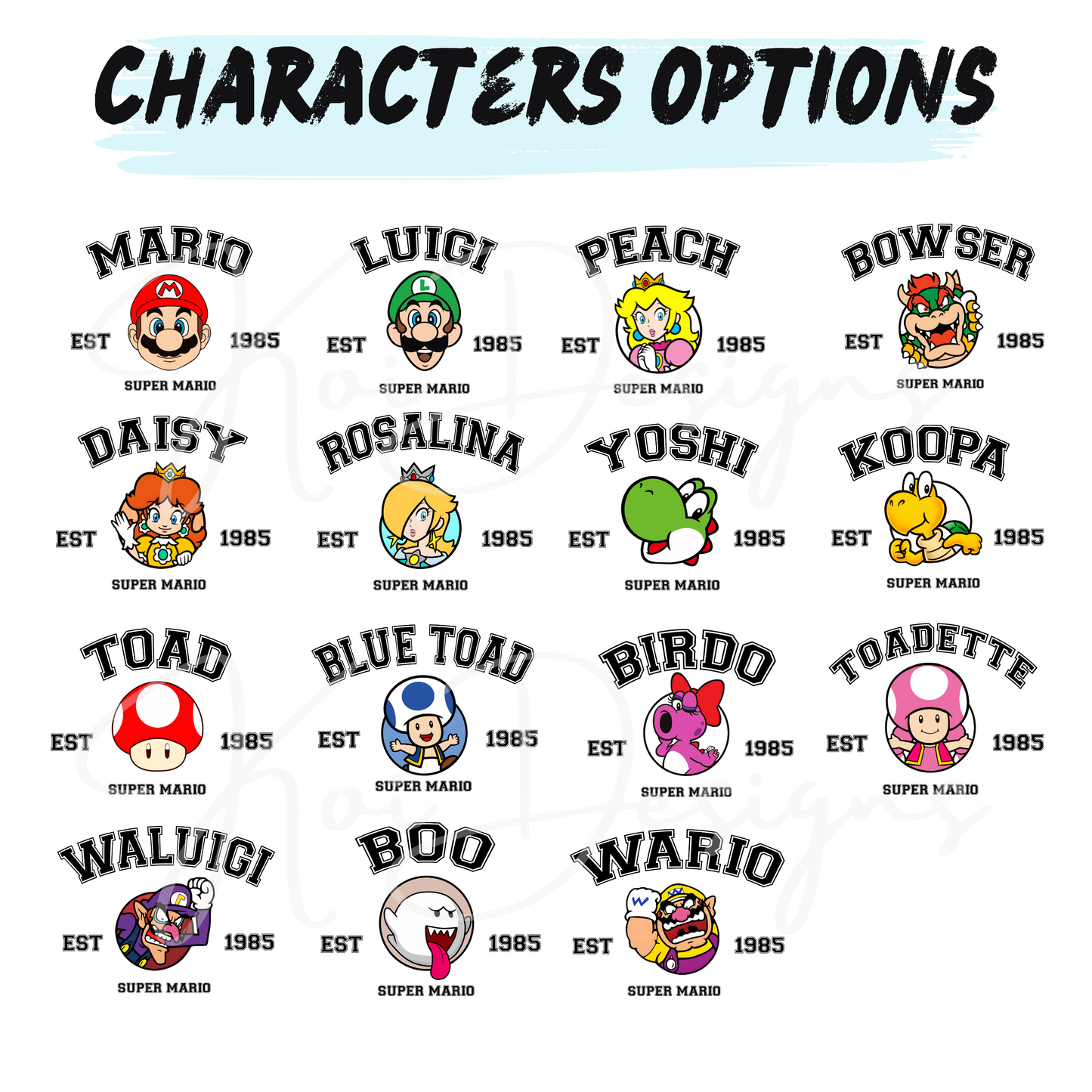 *Super_Mario_T-Shirts for Kids Shirt & Family