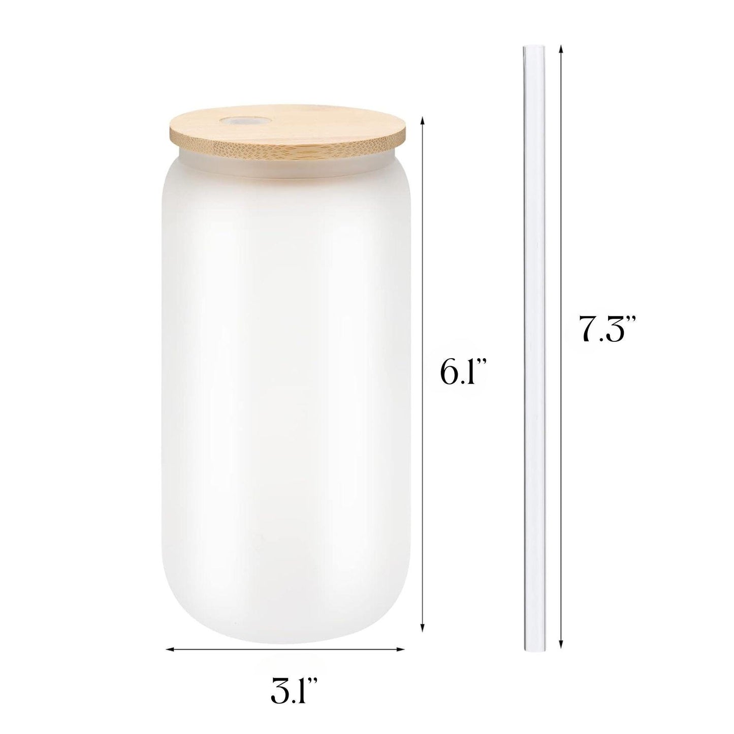 Cafecito y Chisme Glass Cup 16oz with Glass Straw and Bamboo Lid Coffee lover gifts