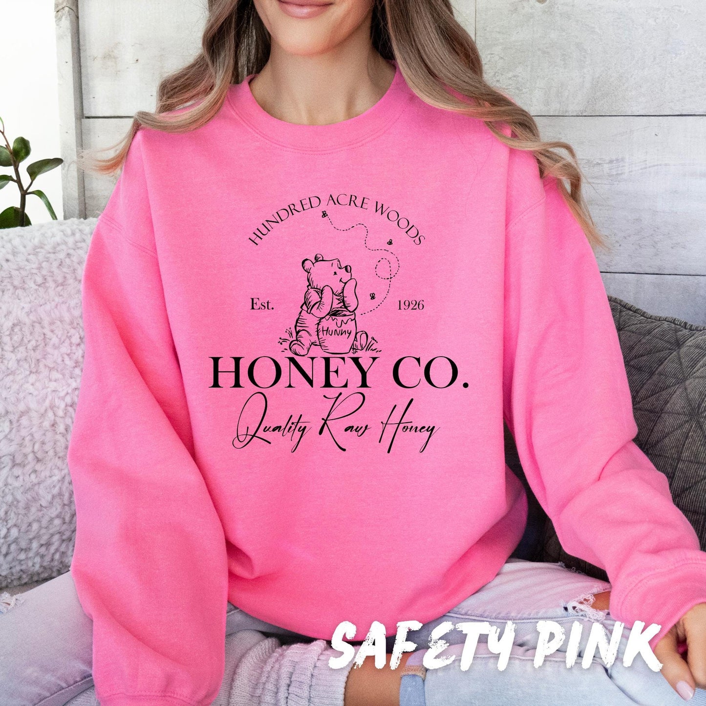 Winnie the Pooh Sweatshirt - Retro Honey Co. Crewneck, Vintage Winnie the Pooh Crewneck, Winnie the Pooh Fan Gift