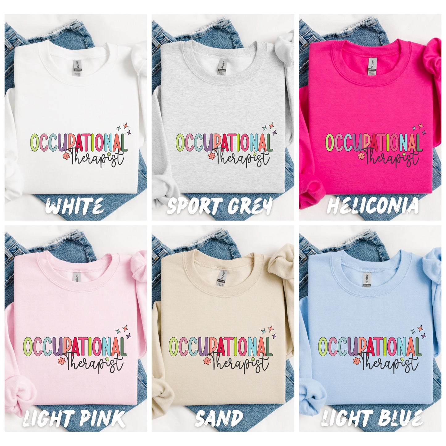 Occupational Therapist Sweatshirt - Cute OT Gift, Cozy Pullover for Therapists, Occupational Therapy Appreciation Crewneck