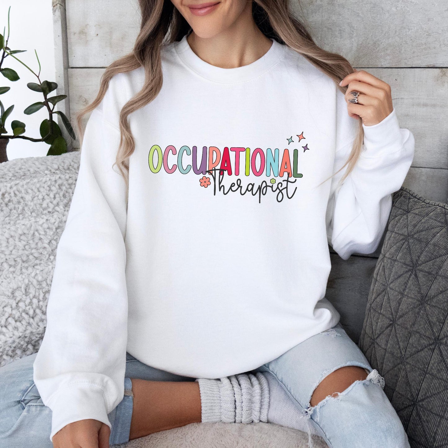 Occupational Therapist Sweatshirt - Cute OT Gift, Cozy Pullover for Therapists, Occupational Therapy Appreciation Crewneck