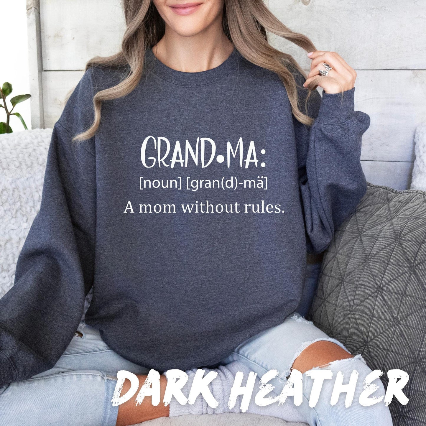Funny Grandma Sweatshirt - Grandma Definition Crewneck - Birthday Gift for Grandma - Cozy Grandma Apparel - Cute Grandma Shirt