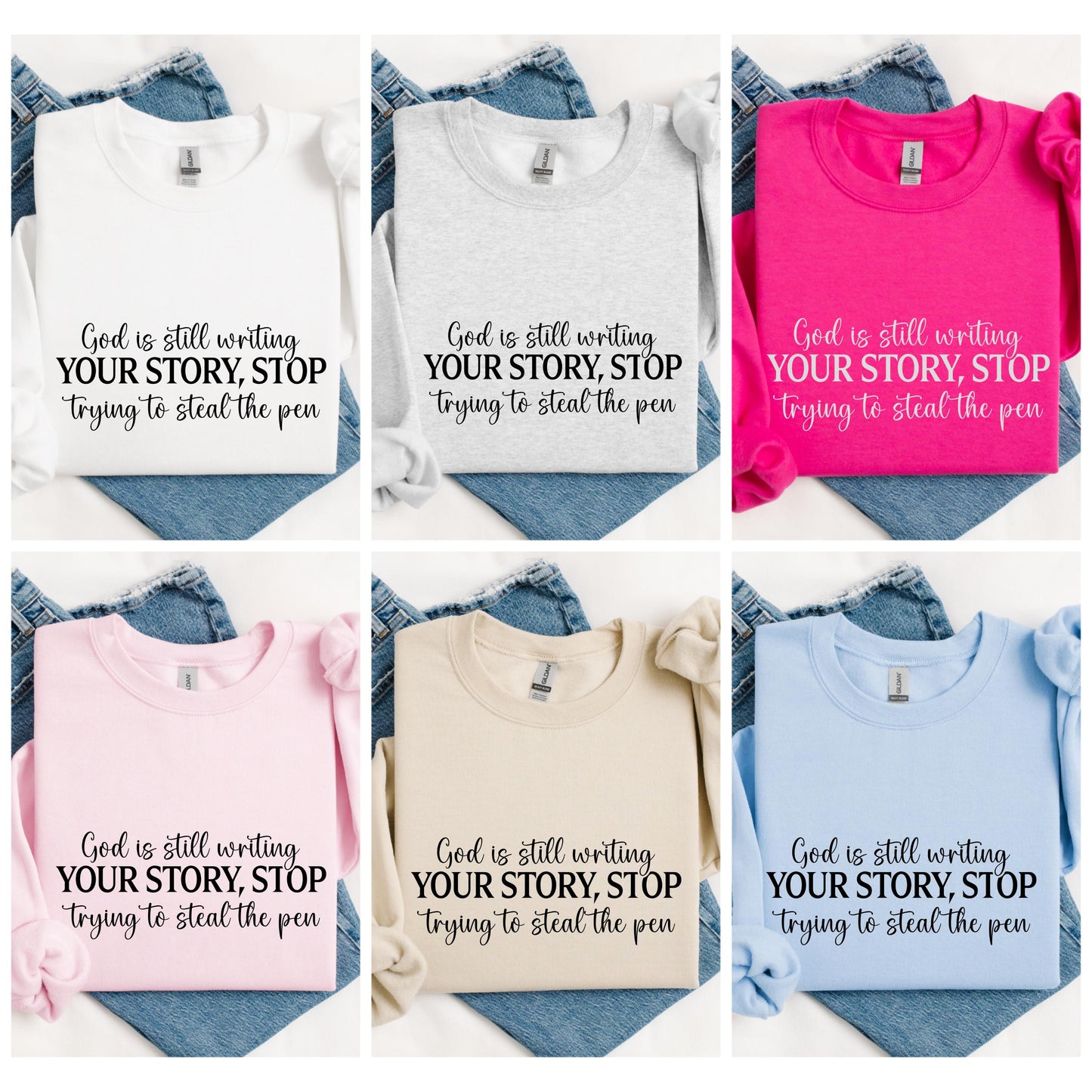 Trust God Sweatshirt Inspirational Christian Sweatshirt Faith-Based Pullover Religious Motivational Tee Spiritual Quote Shirt Women Gift