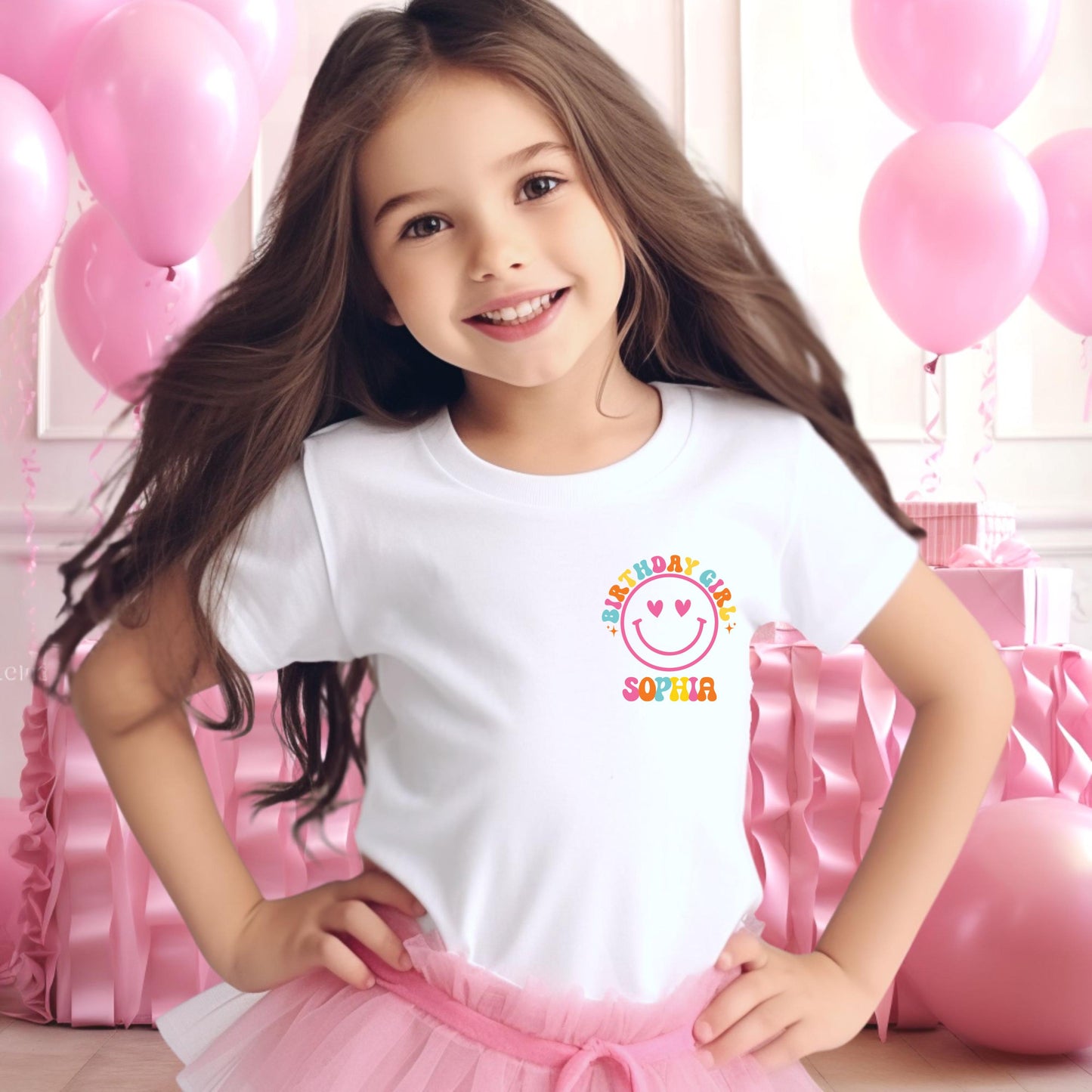 In My Birthday Girl Era Shirt Personalized Birthday Girls Shirt, Kids Birthday Shirt, Retro Birthday Women Tee, Groovy Birthday Shirt