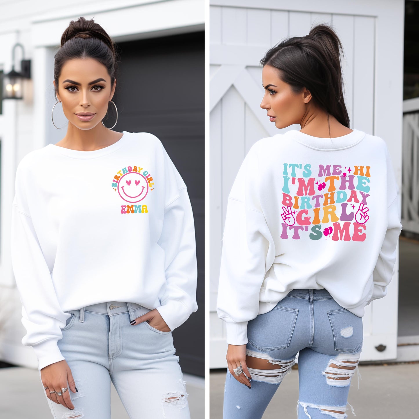 In My Birthday Girl Era Shirt Personalized Birthday Girls Shirt, Kids Birthday Shirt, Retro Birthday Women Tee, Groovy Birthday Shirt