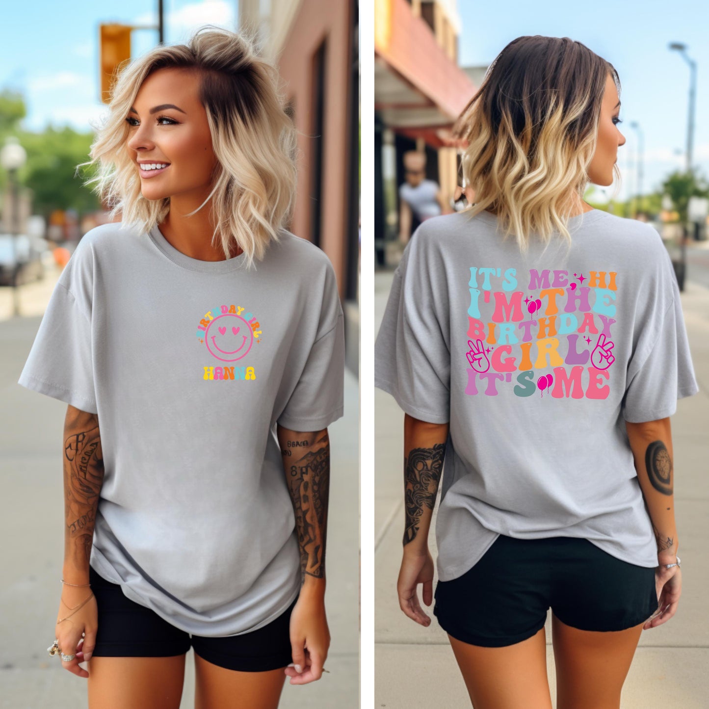 In My Birthday Girl Era Shirt Personalized Birthday Girls Shirt, Kids Birthday Shirt, Retro Birthday Women Tee, Groovy Birthday Shirt