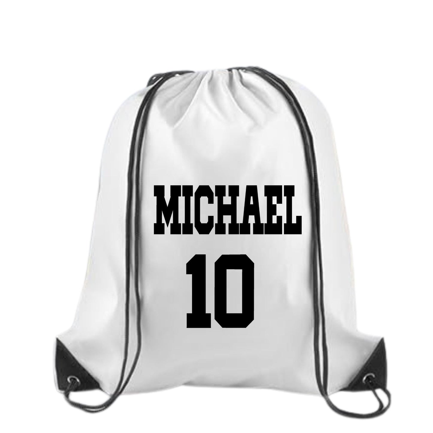 Personalized Soccer Backpack – Custom Sports Drawstring Backpack - Gym Bag for Athletes - Soccer Fan Gift