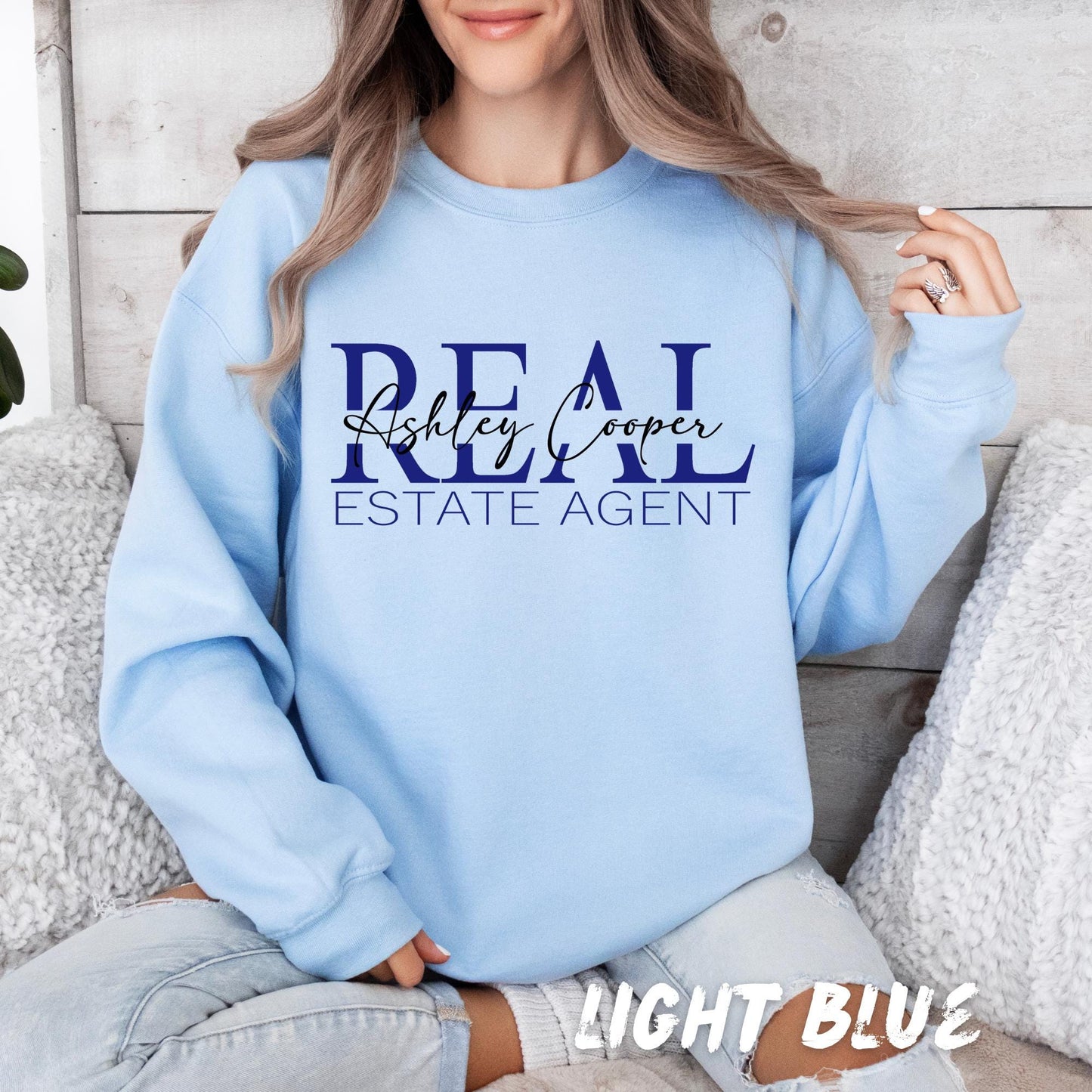 Custom Realtor Sweatshirt Personalized Real Estate Agent Crewneck - Real Estate Shirt - Gift for Realtor - Realtor Custom Gift
