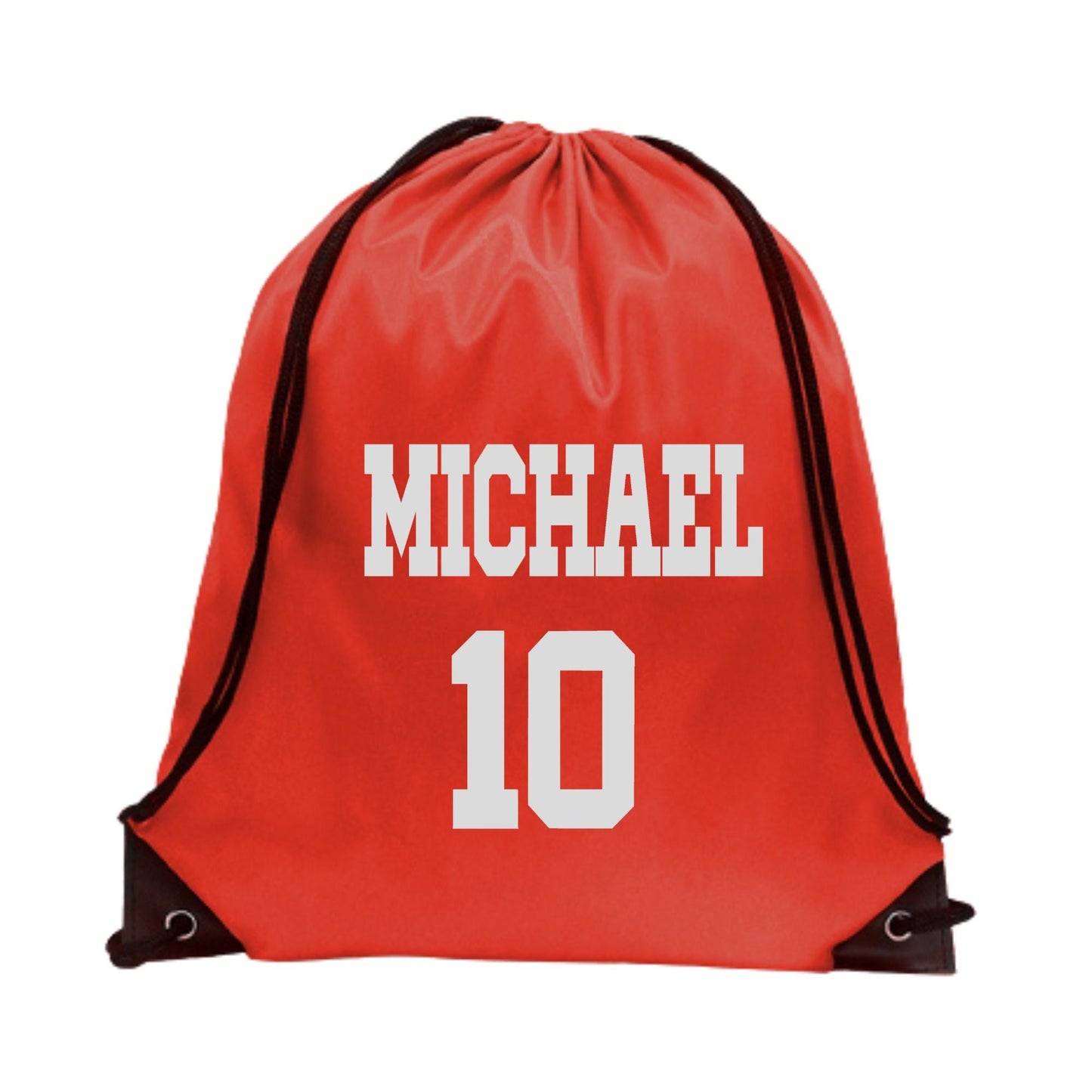 Personalized Soccer Backpack – Custom Sports Drawstring Backpack - Gym Bag for Athletes - Soccer Fan Gift