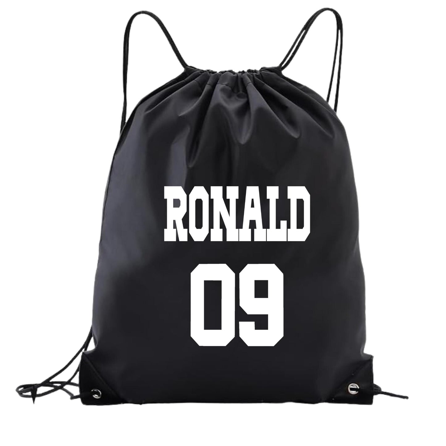Personalized Soccer Backpack – Custom Sports Drawstring Backpack - Gym Bag for Athletes - Soccer Fan Gift