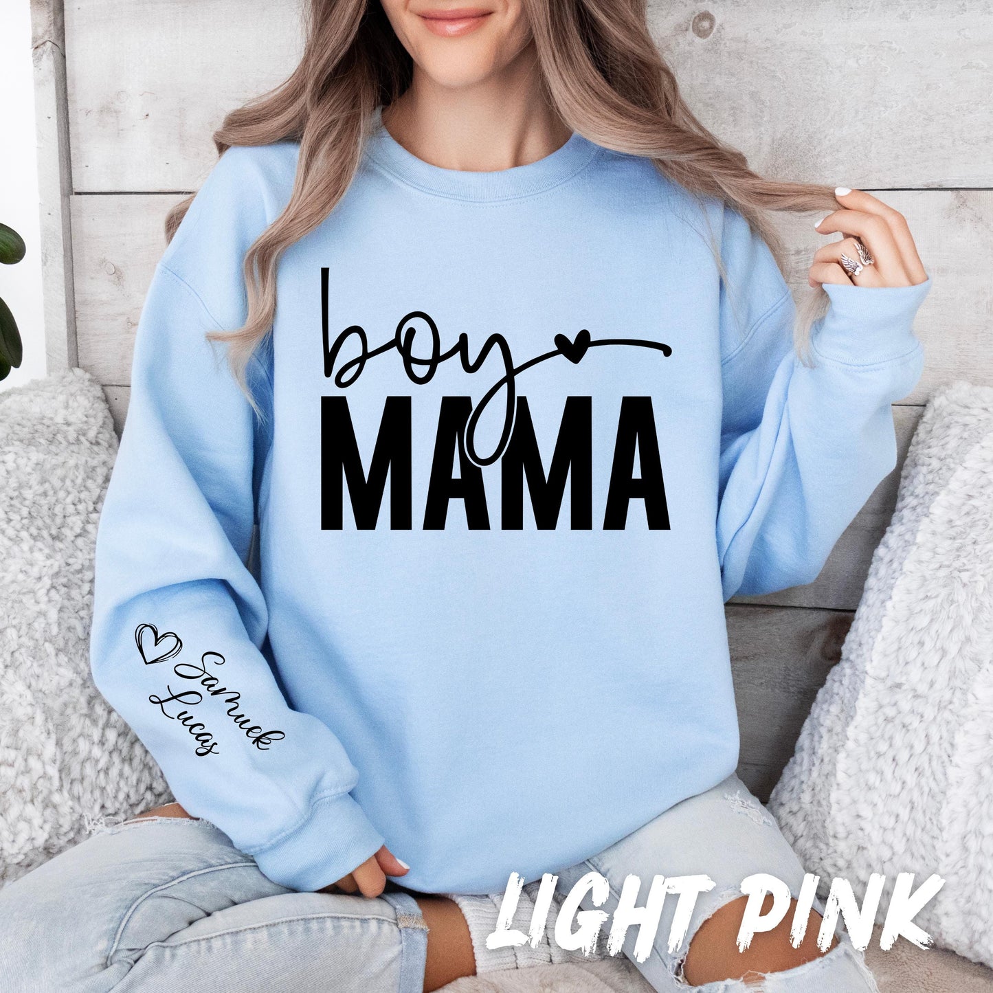Custom Boy Mama Sweatshirt - Mama Boy Sweatshirt - Mom Life Sweater - Cute Mama Shirt - Mothers Day Gift - Mom Sweatshirt - Gift for Mom
