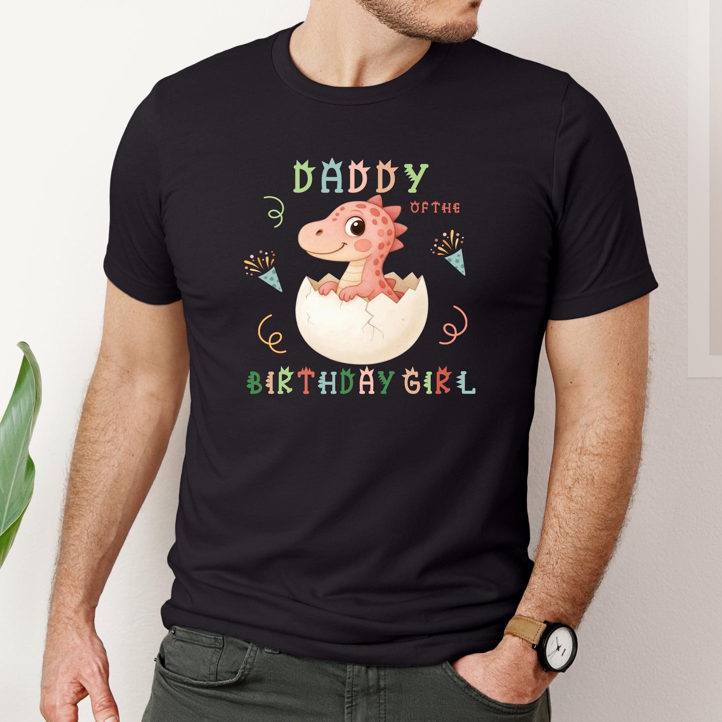 Custom Dinosaur Birthday Shirt – Personalized Name & Age Birthday Tee – Cute Baby Dino Hatching Shirt – Kids Dino Birthday Party Outfit