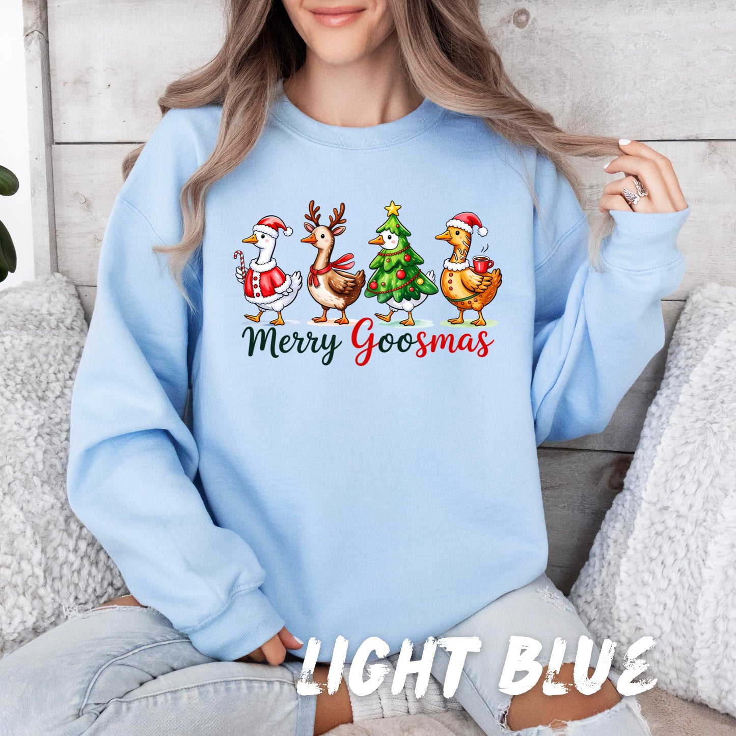 Merry Goosmas Sweatshirt β Funny Christmas Goose Shirt β Cute Holiday Pullover β Unisex Xmas Sweater β Goose Lover Gift Idea