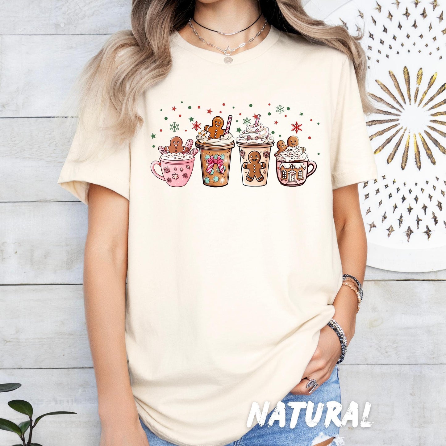 Gingerbread Mug Sweatshirt β Cute Christmas Cocoa Sweater β Holiday Coffee Shirt β Unisex Festive Pullover β Hot Chocolate Gift Tee