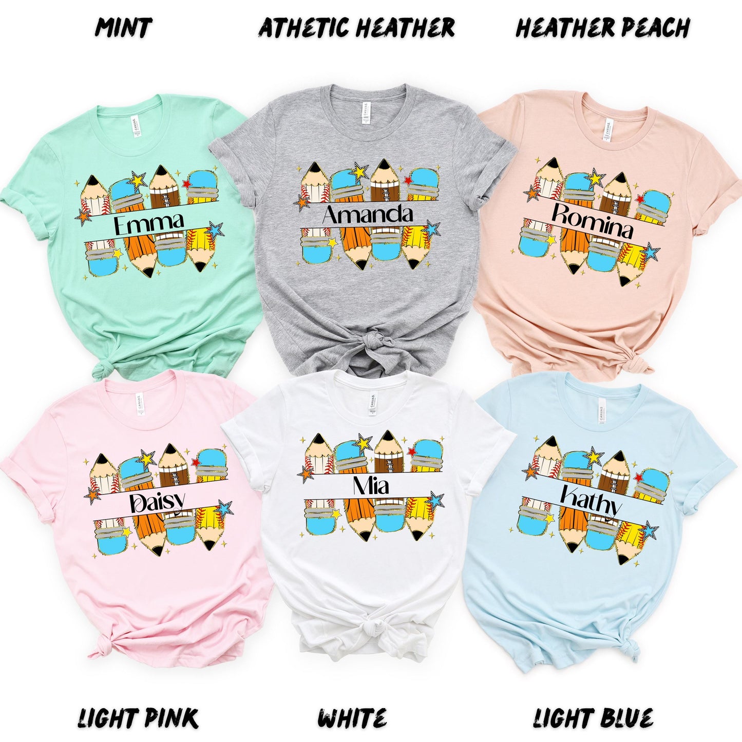 Personalized Back to School Shirt – Custom First Day of School Shirt – Cute Teacher or Student Tee - Custom Back to School Tee