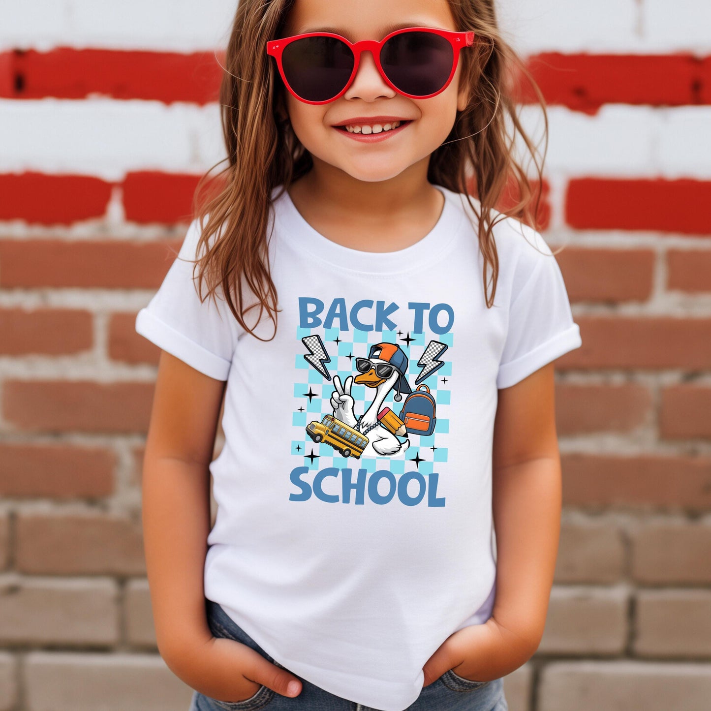 Back to School Shirt β Cool Cartoon Duck Tee for Kids β Funny First Day of School Shirt β Student Back to School Outfit