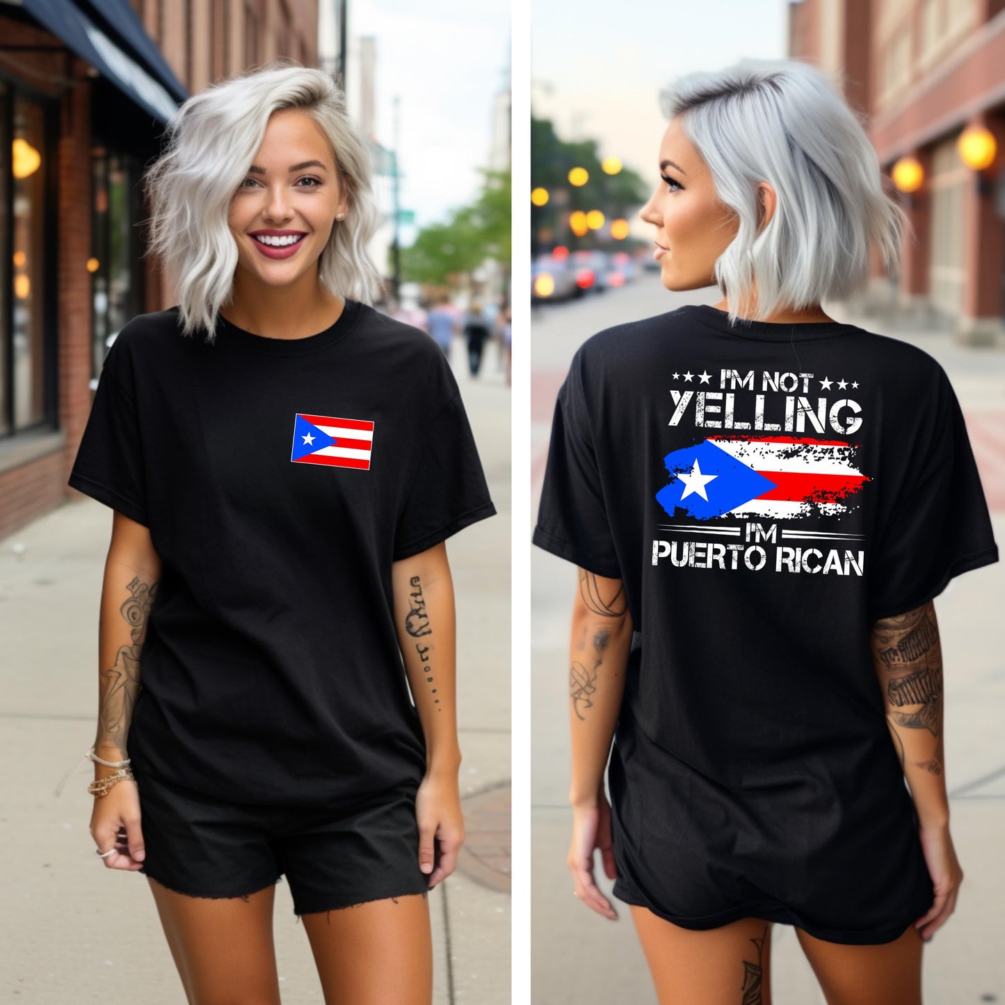 Puerto Rican Shirt - I’m Not Yelling I’m Puerto Rican T-Shirt – Unisex Puerto Rico Flag T-Shirt, Unisex Boricua Gift