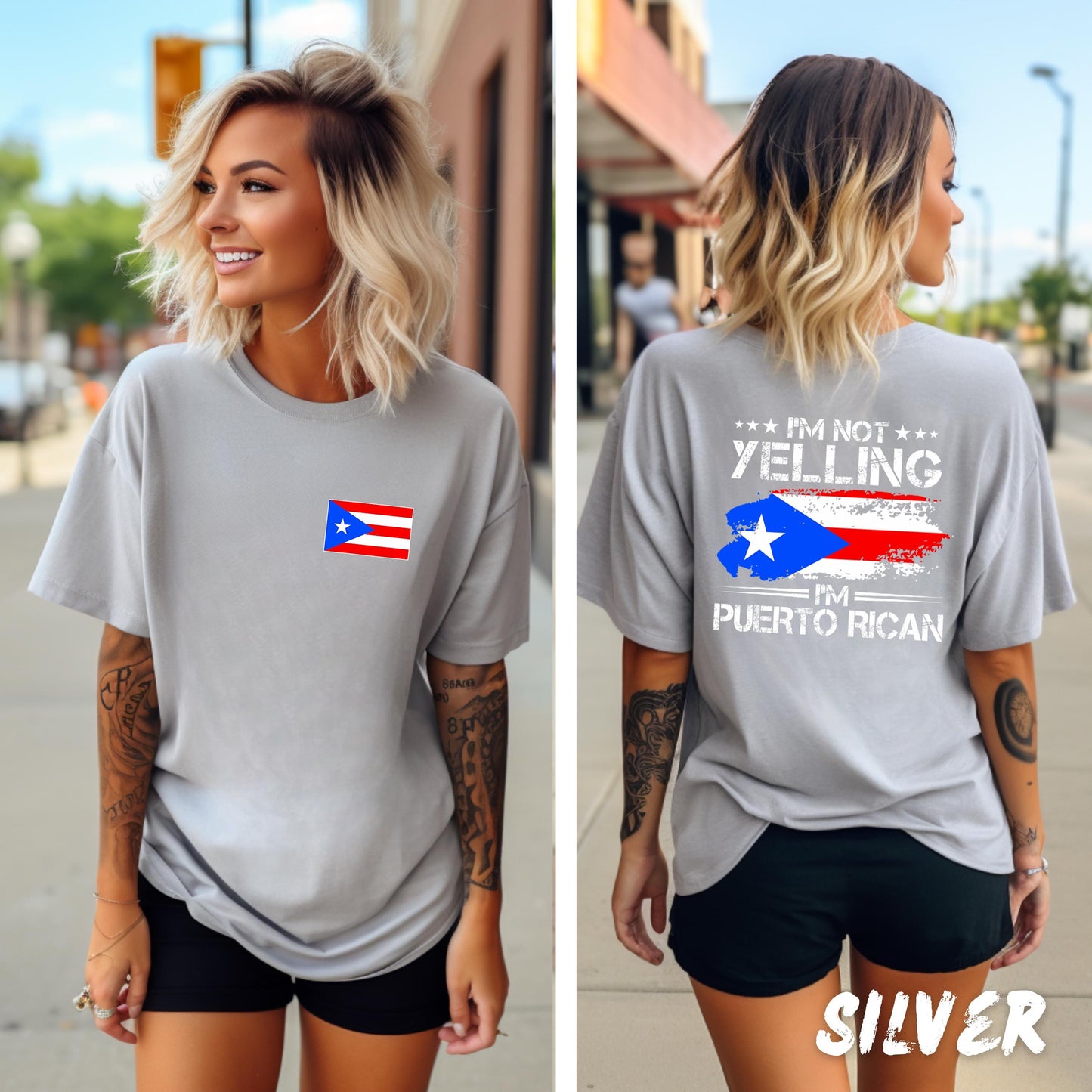 Puerto Rican Shirt - I’m Not Yelling I’m Puerto Rican T-Shirt – Unisex Puerto Rico Flag T-Shirt, Unisex Boricua Gift