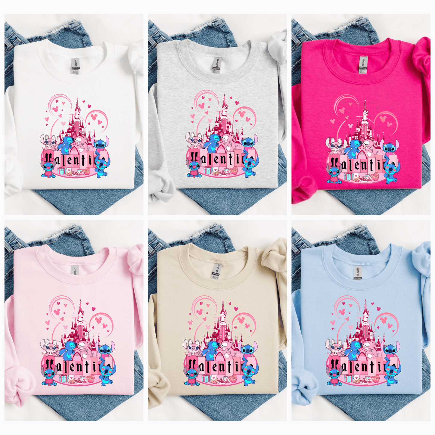 Matching Valentines Family Couple Sweatshirt for Adults and Kids