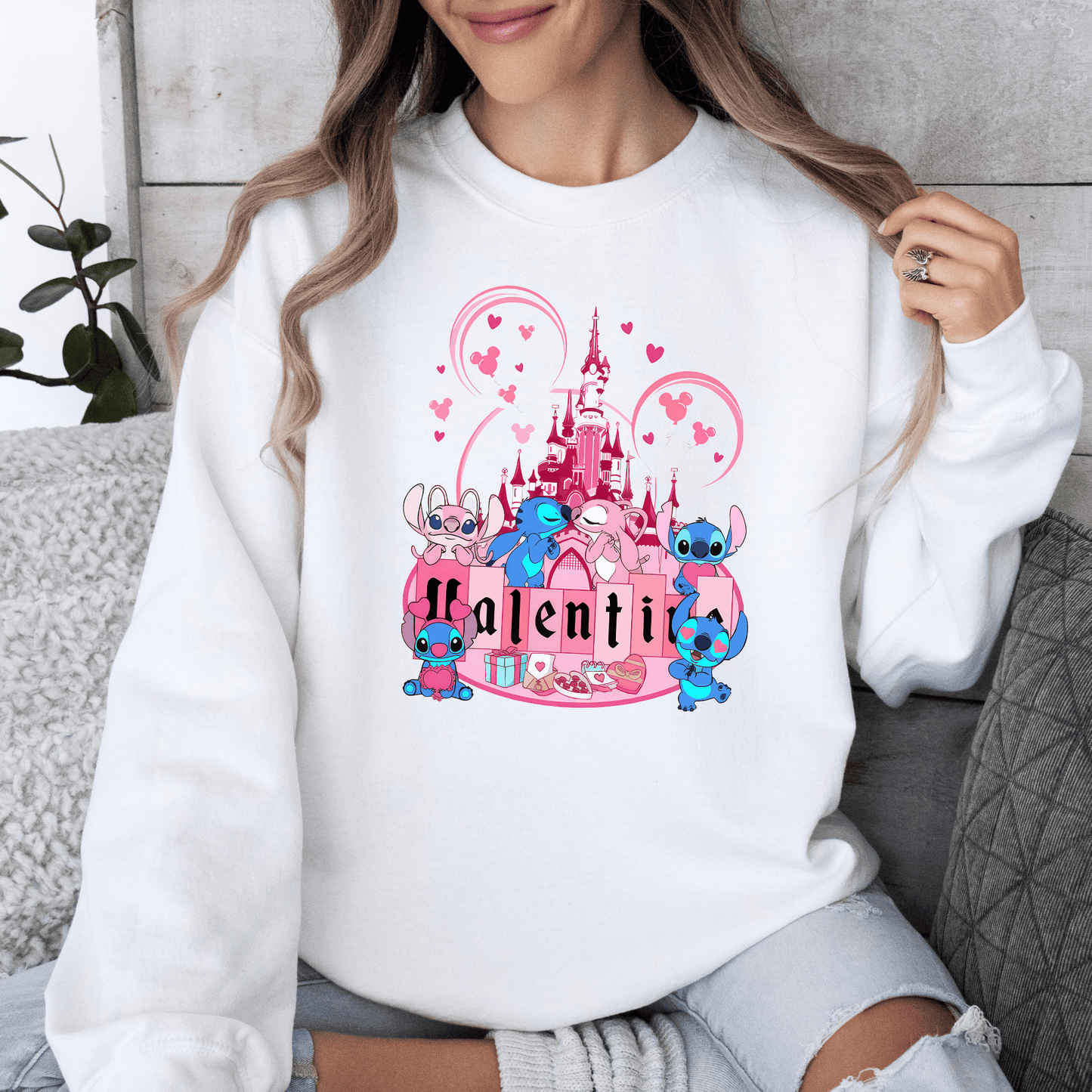 Matching Valentines Family Couple Sweatshirt for Adults and Kids