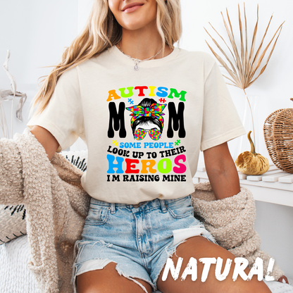 Autism Awareness T-Shirt - Autism Awareness Mom Heroes Shirt