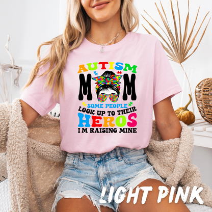 Autism Awareness T-Shirt - Autism Awareness Mom Heroes Shirt