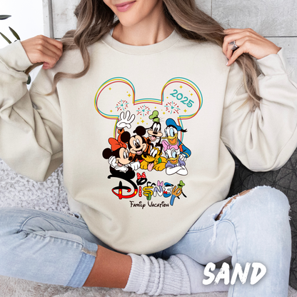Unisex Matching Family Vacation 2025 Sweatshirt for Adults and Kids T213 T214