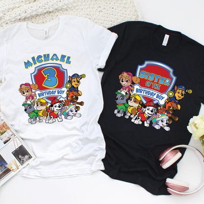 Personalized_Paw_Patrol_Birthday Boy Shirts for Kids and Adults