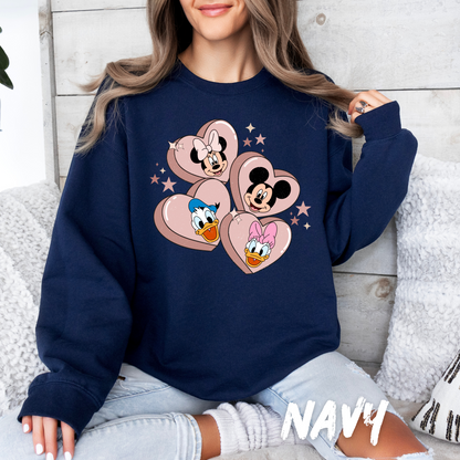 Heart Valentine Sweatshirt for Adults and Kids
