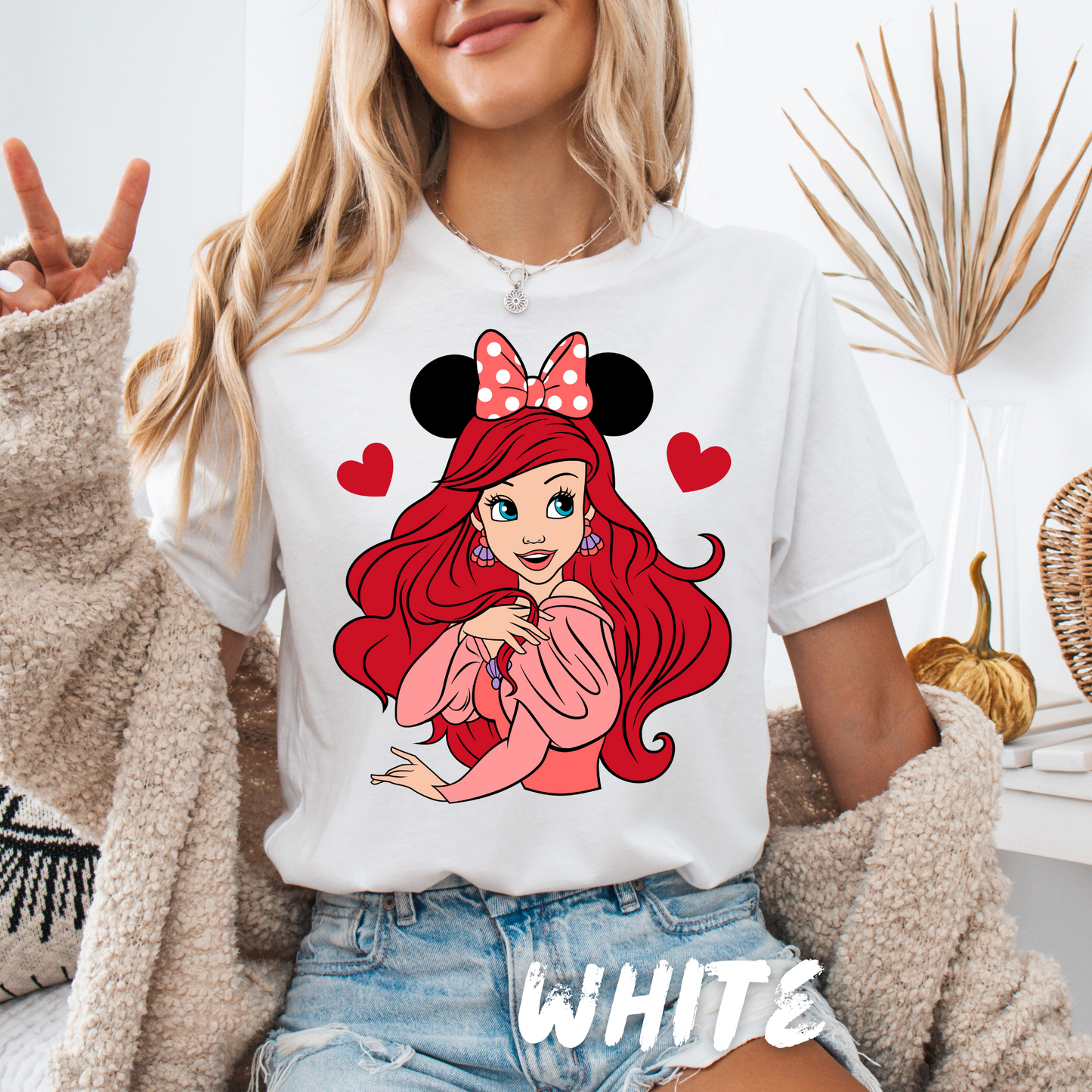 Mermaid Valentines Day Unisex T-Shirt for Adults and Kids